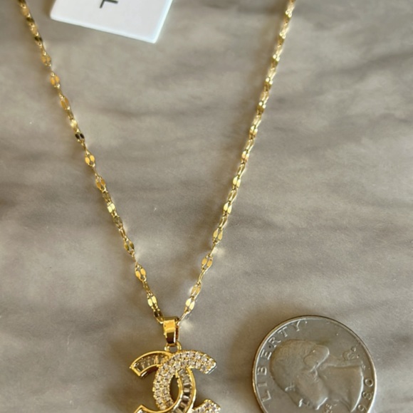 CC cz stone necklace - Picture 4 of 4